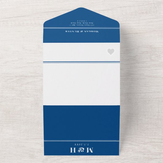Invitation Tout En Un Hamptons Montauk Map Elegant Mariage de code QR (Dehors)