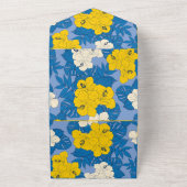 Invitation Tout En Un Hibiscus fleurs et feuilles (Dehors)