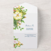 Invitation Tout En Un Hibiscus Mariage tropical (Dehors)