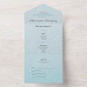 Invitation Tout En Un Hiver bleu glace à Paris (À l'intérieur)