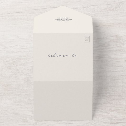 Invitation Tout En Un Homard Rustique Plage Mariage Bleu foncé QR (Dehors)