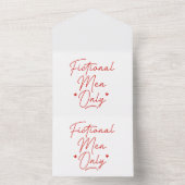 Invitation Tout En Un Hommes de fiction uniquement (À l'intérieur)