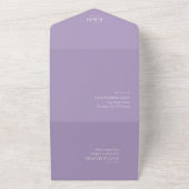 Invitation Tout En Un ID Abstrait Lavande d'encre Lux990 (Dehors)