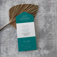 Idyllique Stylish Calligraphie Mariage Turquoise