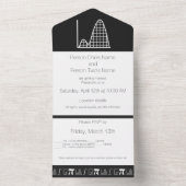 Invitation Tout En Un Il s'ajoute en noir (À l'intérieur)