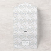 Invitation Tout En Un Imaginaire Dusty Blue Floral hiver (Dehors)