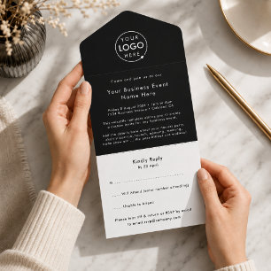 Invitation Tout En Un Invitation à un événement commercial Invitation