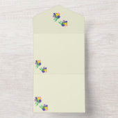 Invitation Tout En Un Inviter toutes les tulipes en un Mariage (À l'intérieur)