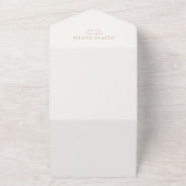 Invitation Tout En Un Ivoire simple et Mariage moderne Tan (Dehors)