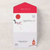 Invitation Tout En Un Japanese Cherry Blossom Wedding  (Dehors)