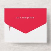 Invitation Tout En Un Japanese Cherry Blossom Wedding  (Verso)