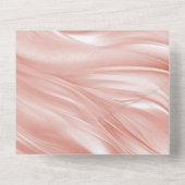 Invitation Tout En Un Joli Blush rose Élégant Églamour (Verso)