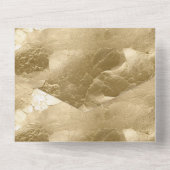 Invitation Tout En Un Joli Champagne Gold Glam (Verso)