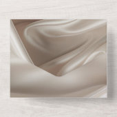 Invitation Tout En Un Joli Champagne Gold Romantique Faux Satin Mariage (Verso)