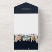 Invitation Tout En Un Joli Gnome Joyeux Noël Fête Photo Salutation (Dehors)