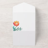 Invitation Tout En Un Joli pli floral (Dehors)