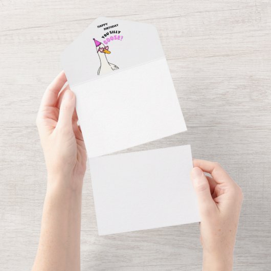 Invitation Tout En Un Joyeux Anniversaire Canard Idiot (Déchirure)