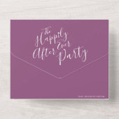 Invitation Tout En Un Joyeux jamais après la fête de mariage photo mulbe (Verso)