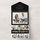 Invitation Tout En Un joyeux Noël photo collage vacances (À l'intérieur)