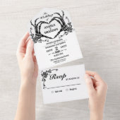 Invitation Tout En Un Jusqu'à la mort faisons-nous partie de squelette g (Déchirure)