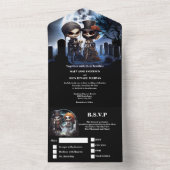 Invitation Tout En Un Jusqu'à la mort squelettes gothiques cadavre de ma (À l'intérieur)