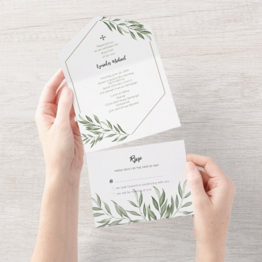 Invitation tout-en-un Kyriakos (Déchirure)