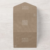 Invitation Tout En Un La collection de Mariages Burlap & Lace (Dehors)