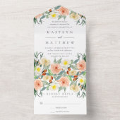 Invitation Tout En Un La collection de Mariages Spring Blossoms (À l'intérieur)