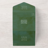 Invitation Tout En Un La Collection Mariage Verdure & Or (Dehors)