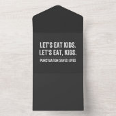 Invitation Tout En Un La ponctuation sauve des vies (À l'intérieur)