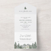 Invitation Tout En Un Laissons l'aventure commencer Forest Boy Baby show (À l'intérieur)