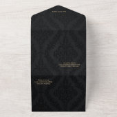 Invitation Tout En Un L'amour éternel à l'ombre des roses. (Dehors)