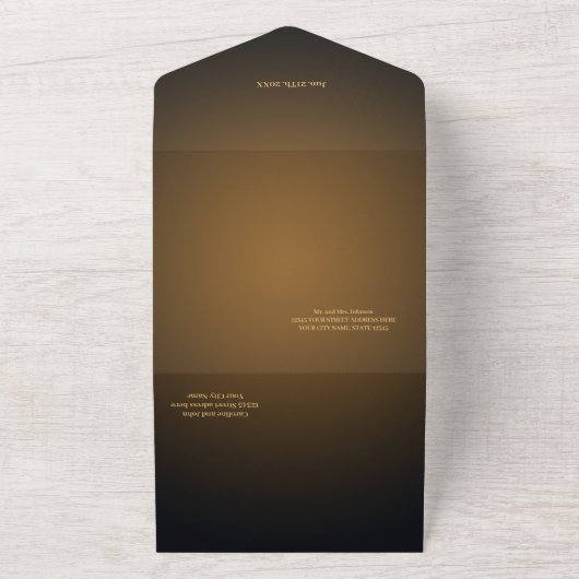 Invitation Tout En Un L'amour éternel dans l'ombre de l'obscurité gothiq (Dehors)