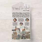 Invitation Tout En Un L'année moderne en revue Newsletter w/ Photo Keeps (À l'intérieur)