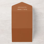 Invitation Tout En Un Lanternes automnales rustiques Terra Cotta Mariage (Dehors)