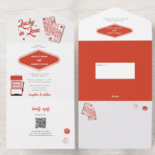 Invitation Tout En Un Las Vegas Destination Casino Lucky in Love Mariage