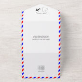 Invitation Tout En Un Las Vegas Destination Mariage Airmail Tout en un I (Dehors)