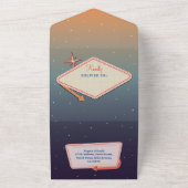 Invitation Tout En Un Las Vegas Mariage Casino Mariage Inviter RSVP (Dehors)