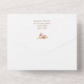 Invitation Tout En Un L'Automne Laisse Le Mariage Wreath Tout En Une Inv (Verso)