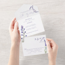 Lavender Bliss Elegant Mariage aquarelle