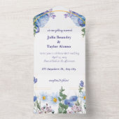 Invitation Tout En Un Le battement de l'amour : Enchanter le Mariage pap (À l'intérieur)