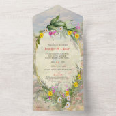 Invitation Tout En Un Le langage des fleurs (À l'intérieur)