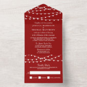 Invitation Tout En Un Les Lumières De Chaîne Sur La Collection Mariage R (À l'intérieur)