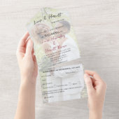 Invitation Tout En Un Lesbian Wedding Photo (Déchirure)