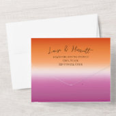 Invitation Tout En Un Lesbian Wedding Photo (Verso)