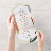 Invitation Tout En Un Levée Abstraite de la nature (Déchirure)