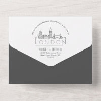 Ligne Skyline Londres Déco | Mariage