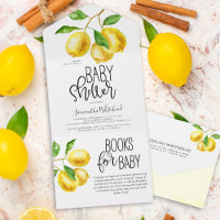 Livres d'aquarelle à goutte de citron pour Baby sh