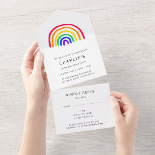 Invitation Tout En Un L'oeuvre de votre enfant Enfants DO-IT-YOURSELF