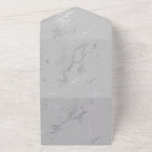 Invitation Tout En Un Lustre en diamant en marbre d'argent glam (Dehors)